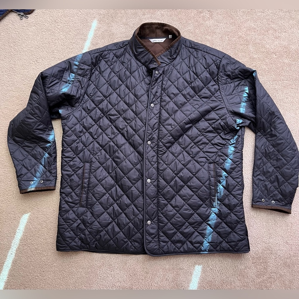 Peter Millar Black Quilted Suffolk Jacket Size 3XL Tall